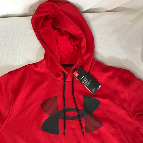 BRAND NEW Red Under Armour Men’s Hoodie - Picture 1 of 7